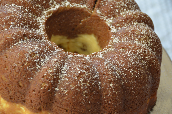 Pumpkin Spice Bundt Cake with Cream Cheese Filling